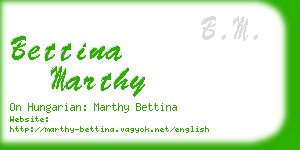 bettina marthy business card